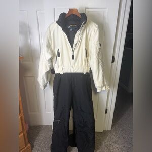 Vintage Eddie Bauer EBTEK White and Black Women’s Insulated Ski Suit